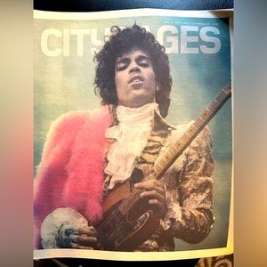 Collectible Prince Minneapolis Citypages weekly zine from the week he died, 2016